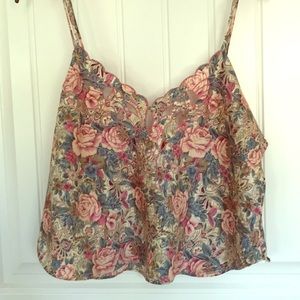 Vintage floral tank top